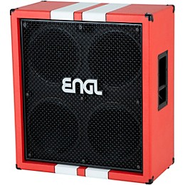 ENGL E412XXL 40th Anniversary Limited-Edition 4x12 Guitar Speaker Cabinet Red/White Stripes