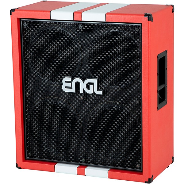 ENGL E412XXL 40th Anniversary Limited-Edition 4x12 Guitar Speaker Cabinet Red/White Stripes