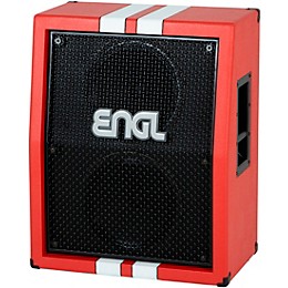 ENGL E212VB 40th Anniversary Limited-Edition 2x12 Guitar Speaker Cabinet Red/White Stripes