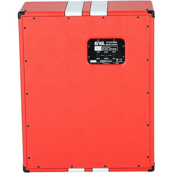 ENGL E212VB 40th Anniversary Limited-Edition 2x12 Guitar Speaker Cabinet Red/White Stripes