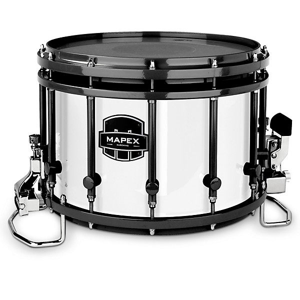 Mapex Quantum Agility Series 14" Black Marching Snare Drum 14 x 10 in. Gloss White