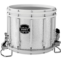 Mapex Quantum Classic Series 14" White Marching Snare Drum 14 x 12 in. Diamond Dazzle