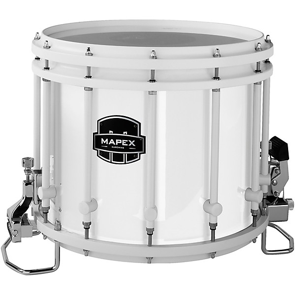 Mapex Quantum Classic Series 14" White Marching Snare Drum 14 x 12 in. Gloss White