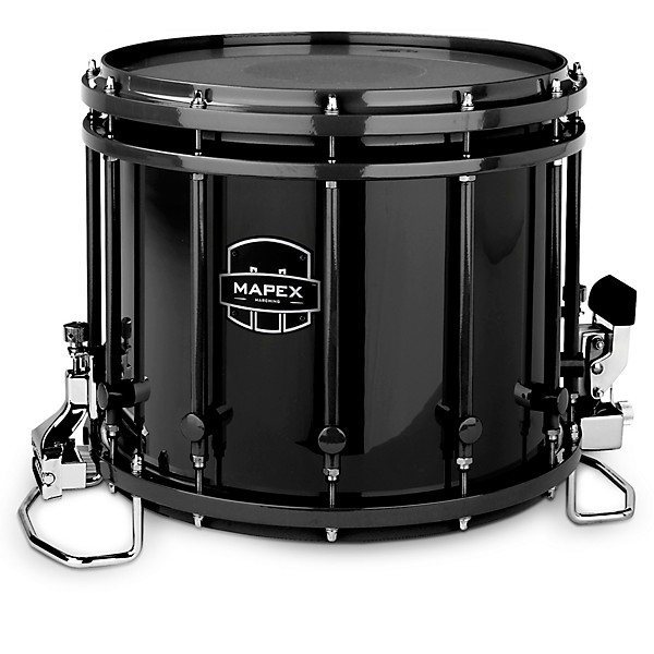 Mapex Quantum Classic Series 14" Black Marching Snare Drum 14 x 12 in. Gloss Black