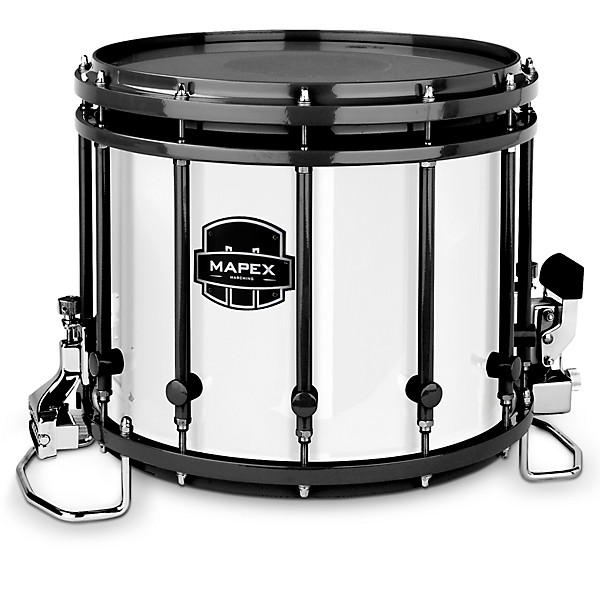 Mapex Quantum Classic Series 14" Black Marching Snare Drum 14 x 12 in. Gloss White