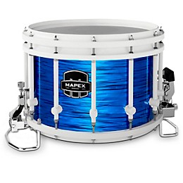Mapex Quantum Agility Drums on Demand Series 14" White Marching Snare Drum 14 x 10 in. Blue Ripple