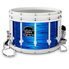 Mapex Quantum Agility D... Mapex Quantum Agility Drums on Demand Series 14" White Marching Snare Drum 14 x 10 in. Blue Ripple