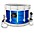 Mapex Quantum Agility D... Mapex Quantum Agility Drums on Demand Series 14" White Marching Snare Drum 14 x 10 in. Blue Ripple