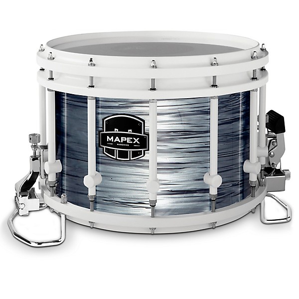 Mapex Quantum Agility Drums on Demand Series 14" White Marching Snare Drum 14 x 10 in. Dark Shale