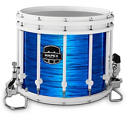 Mapex Quantum Classic Drums on Demand Series 14" White Marching Snare Drum 14 x 12 in. Blue Ripple