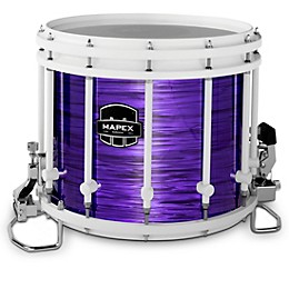 Mapex Quantum Classic Drums on Demand Series 14" White Marching Snare Drum 14 x 12 in. Purple Ripple