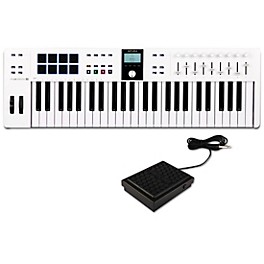 Arturia KeyLab Essential 49 mk3 Keyboard Cont... Arturia KeyLab Essential 49 mk3 Keyboard Controller With Sustain Block White