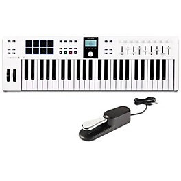 Arturia KeyLab Essential 49 mk3 Key... Arturia KeyLab Essential 49 mk3 Keyboard Controller With Universal Sustain Pedal White