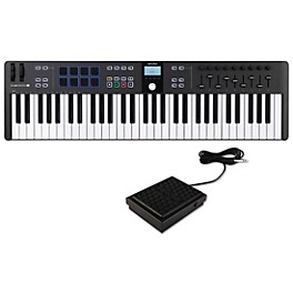 Arturia KeyLab Essential 61 mk3 Keyboard Cont... Arturia KeyLab Essential 61 mk3 Keyboard Controller With Sustain Block Black