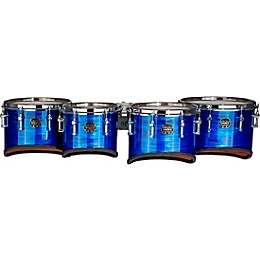 Mapex Quantum Mark II Drums on Demand Series California Cut Tenor Small Marching Quad 8, 10, 12, 13 in. Blue Ripple