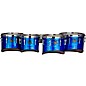 Mapex Quantum Mark II Drums on Demand Series California Cut Tenor Small Marching Quad 8, 10, 12, 13 in. Blue Ripple thumbnail