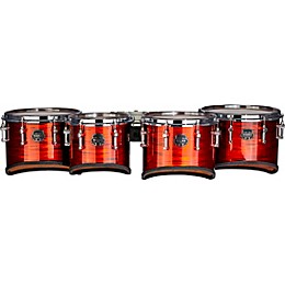 Mapex Quantum Mark II Drums on Demand Series California Cut Tenor Small Marching Quad 8, 10, 12, 13 in. Red Ripple