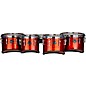 Mapex Quantum Mark II Drums on Demand Series California Cut Tenor Small Marching Quad 8, 10, 12, 13 in. Red Ripple thumbnail
