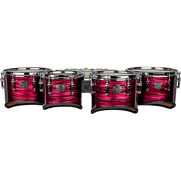 Mapex Quantum Mark II Drums on Demand Series California Cut Tenor Small Marching Quad 8, 10, 12, 13 in. Burgundy Ripple