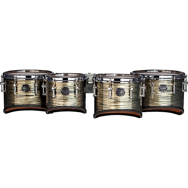 Mapex Quantum Mark II Drums on Demand Series California Cut Tenor Small Marching Quad 8, 10, 12, 13 in. Natural Shale
