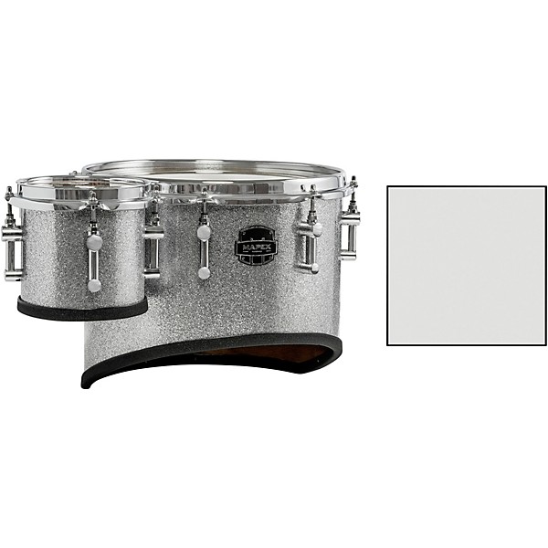 Mapex Quantum Mark II Series California Cut Single Marching Tenor & Shot Drum 6, 14 in. Gloss White