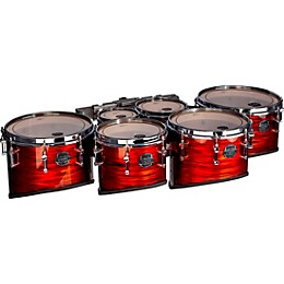 Mapex Quantum Mark II Drums on Demand Series Tenor Large Marching Sextet 6, 8, 10, 12, 13, 14 in. Red Ripple