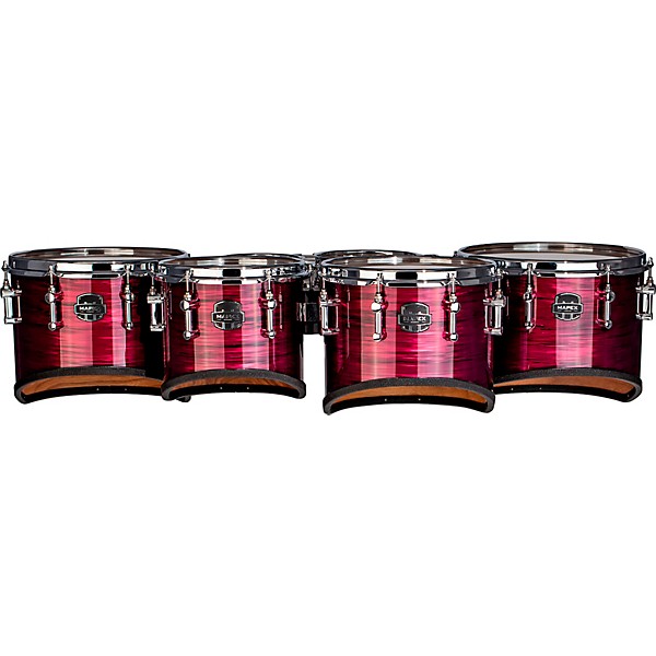Mapex Quantum Mark II Drums on Demand Series Tenor Large Marching Sextet 6, 8, 10, 12, 13, 14 in. Burgundy Ripple