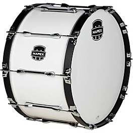 Mapex Qualifier Series Marching Bass Drum 24 in. Gloss White Mapex Qualifier Series Marching Bass Drum 16 in. Gloss White