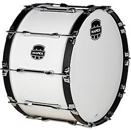 Mapex Qualifier Series Marching Bass Drum 18 in. Gloss White