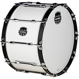 Mapex Qualifier Series Marching Bass Drum 24 in. Gloss White Mapex Qualifier Series Marching Bass Drum 18 in. Gloss White