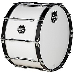 Mapex Qualifier Series Marching Bass Drum 20 in. Gloss White