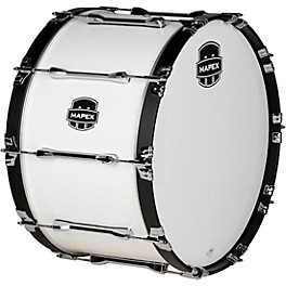 Mapex Qualifier Series Marching Bass Drum 24 in. Gloss White Mapex Qualifier Series Marching Bass Drum 26 in. Gloss White