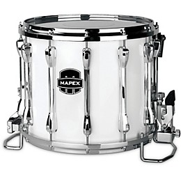 Mapex Qualifier Deluxe Series High Tension Marching Snare Drum 14 x 12 in. Gloss White