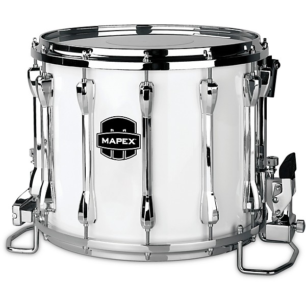 Mapex Qualifier Deluxe Series High Tension Marching Snare Drum 14 x 12 in. Gloss White
