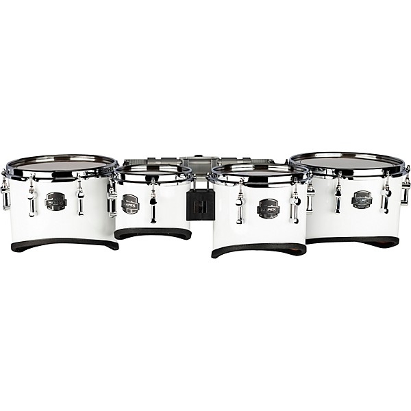 Mapex Quantum Mark II Series California Cut Tenor Small Marching Quad 8, 10, 12, 13 in. Gloss White