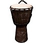 Sawtooth Tribe Series 8" Hand-Carved Congo Design Rope Djembe With Drum Sack Carry Bag