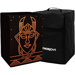 Sawtooth Harmony Series Hand-Stained Spirit Design Compact Size Cajon With Carry Bag