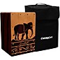 Sawtooth Harmony Series Hand-Stained Elephant Design Travel Size Cajon With Drum Sack Carry Bag thumbnail