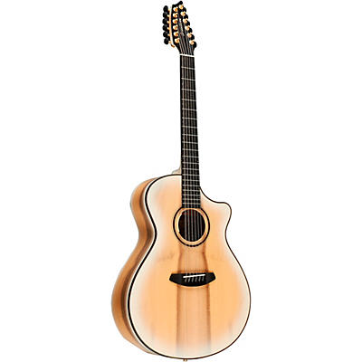 Breedlove Oregon Concerto 12-String Limited-Edition Acoustic-Electric Guitar White Sand for sale