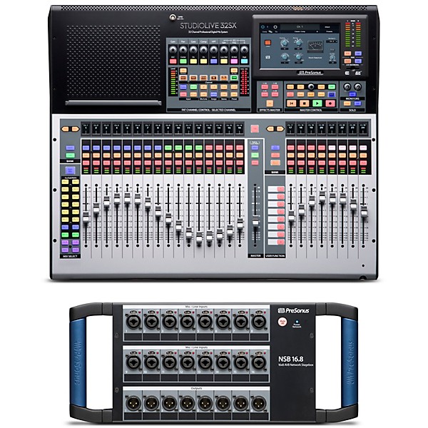 PreSonus StudioLive 32SX 32-Channel Mixer Package With NSB 16.8 Network Stage Box