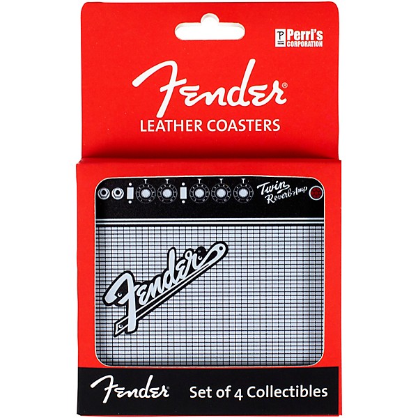 Fender 4-Pack Leather Amp Coasters