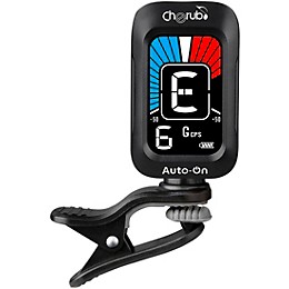 Cherub WST-645 Auto-On Rechargeable Clip Tuner Black