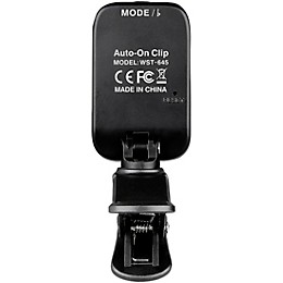 Cherub WST-645 Auto-On Rechargeable Clip Tuner Black
