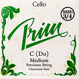 Prim Precision Cello C String 1/2 Size, Medium Prim Precision Cello C String 3/4 Size, Medium