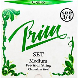 Prim Precision Cello String Set 3/4 Size, Medium