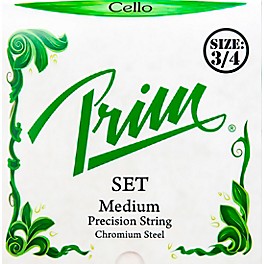 Prim Precision Cello String Set 4/4 Size, Medium Prim Precision Cello String Set 3/4 Size, Medium