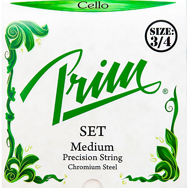 Prim Precision Cello String Set 3/4 Size, Medium