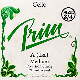 Prim Precision Cello A String 4/4 Size, Light Prim Precision Cello A String 3/4 Size, Medium