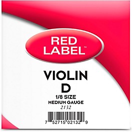 Super Sensitive Red Label Series Violin D String 3/4 Siz... Super Sensitive Red Label Series Violin D String 1/8 Size, Medium