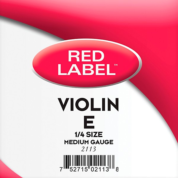 Super Sensitive Red Label Series Violin E String 1/4 Size, Medium